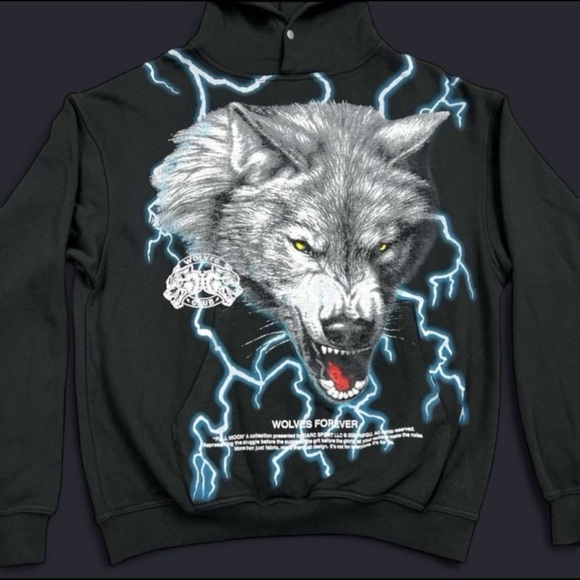 Black Graphic Hoodie - Picture 2 of 5